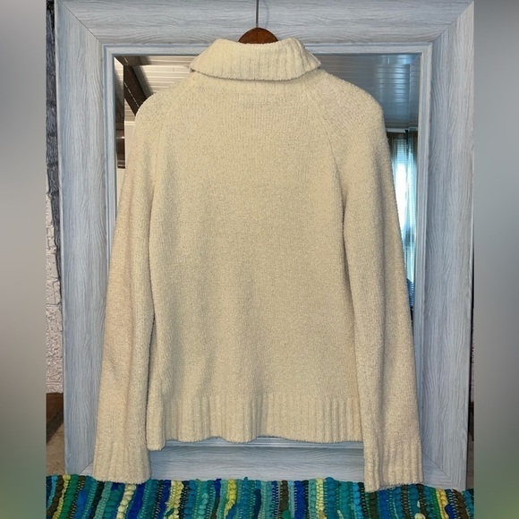 Vintage Carolyn Taylor cream sweater, turtleneck, size XL - Picture 3 of 12